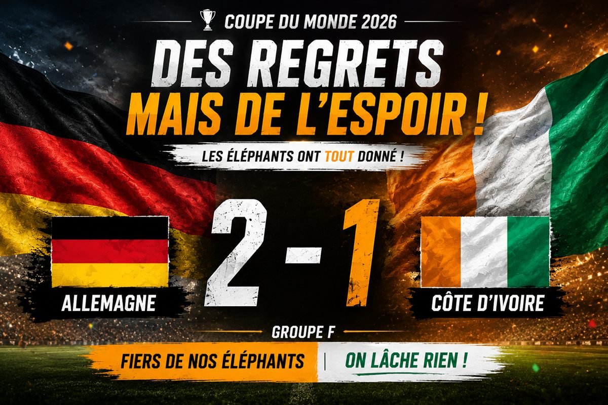 Allemagne 2-1 Côte d'Ivoire CDM 2026 Groupe E