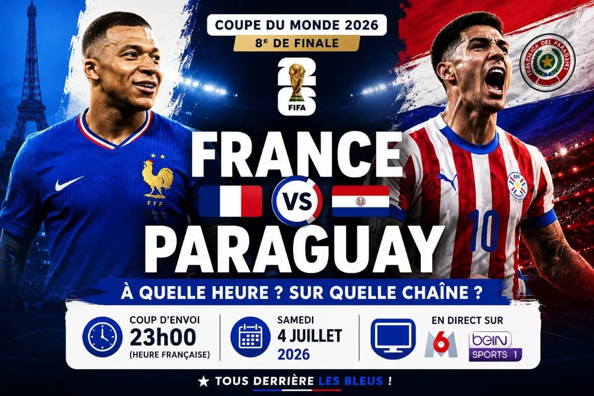 France Paraguay huitièmes de finale Coupe du monde 2026