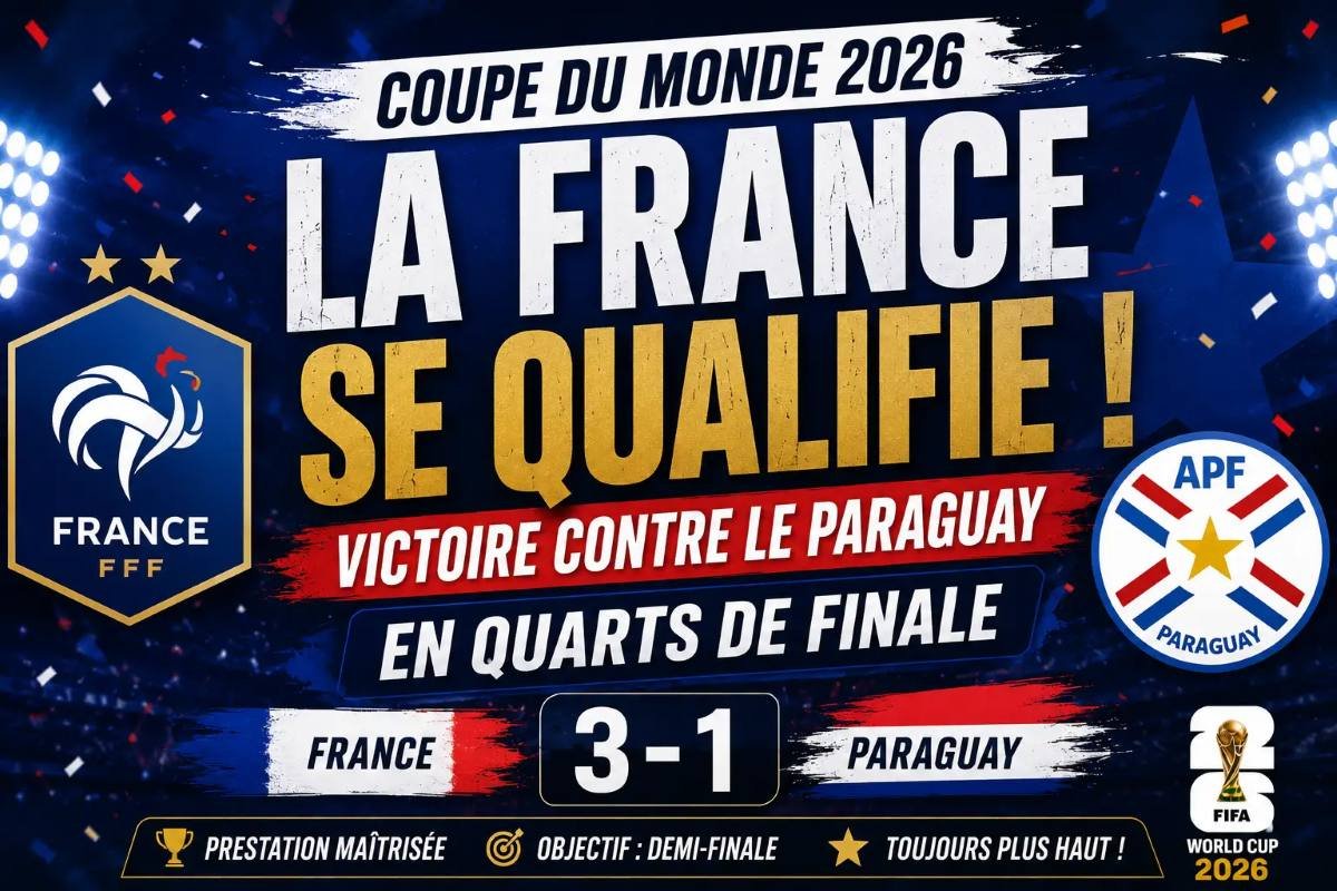 France qualifiée pour les quarts de finale CDM 2026