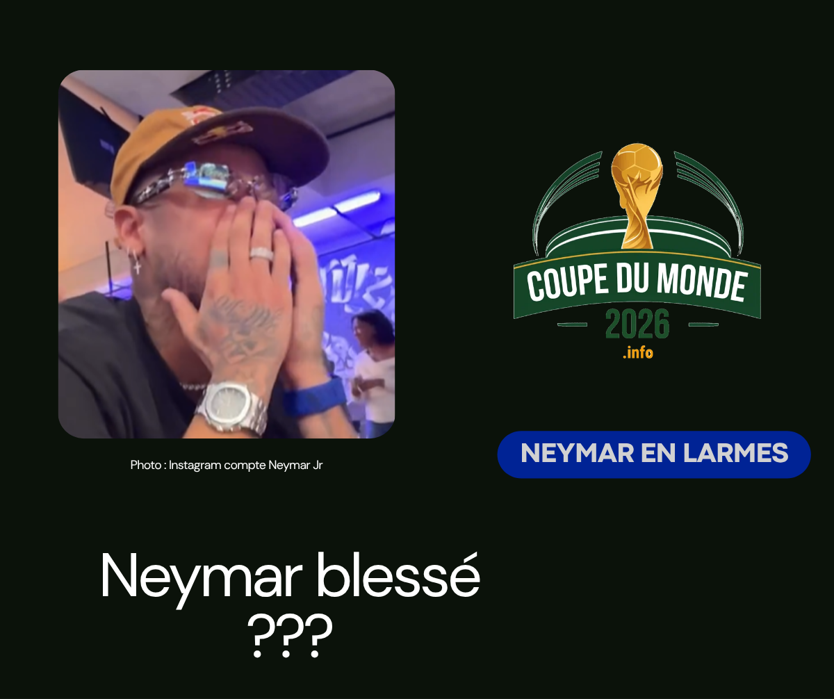 Neymar blessé au mollet : le Brésil retient son souffle à un mois du Mondial