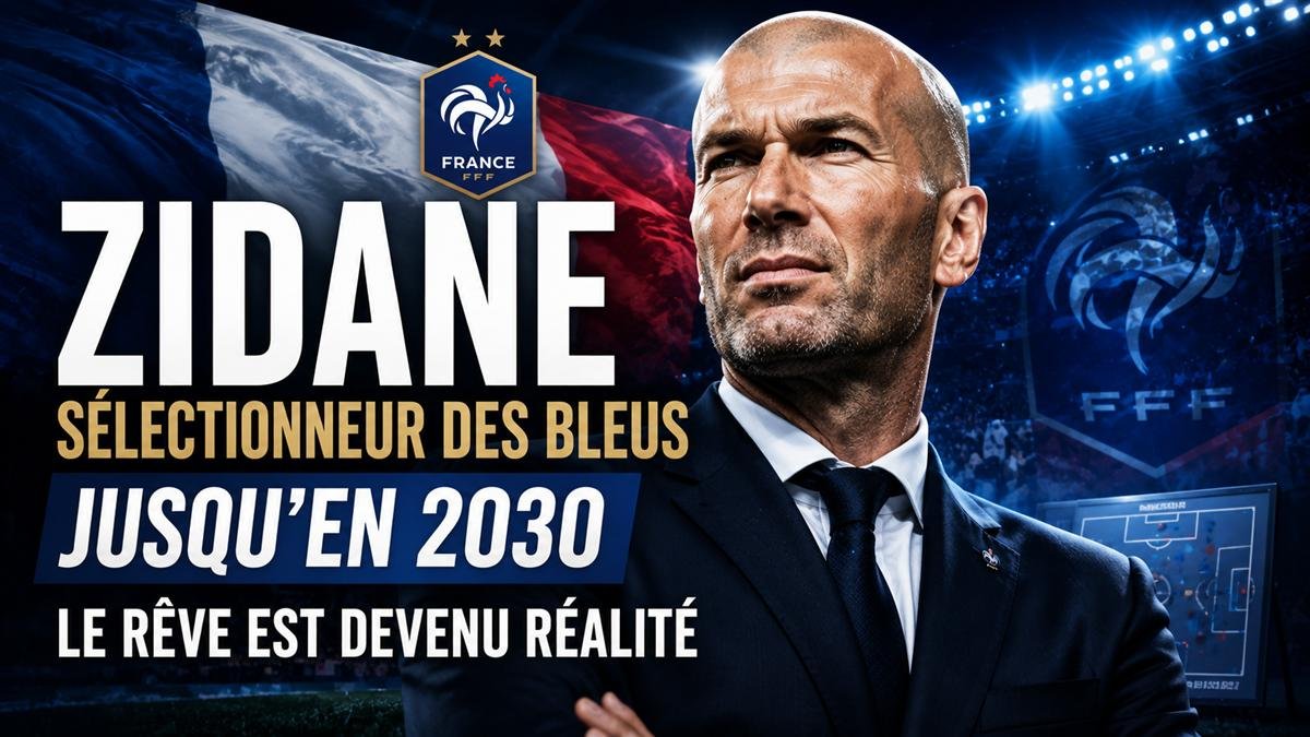 Zinédine Zidane lors de sa première conférence de presse comme sélectionneur de l'équipe de France